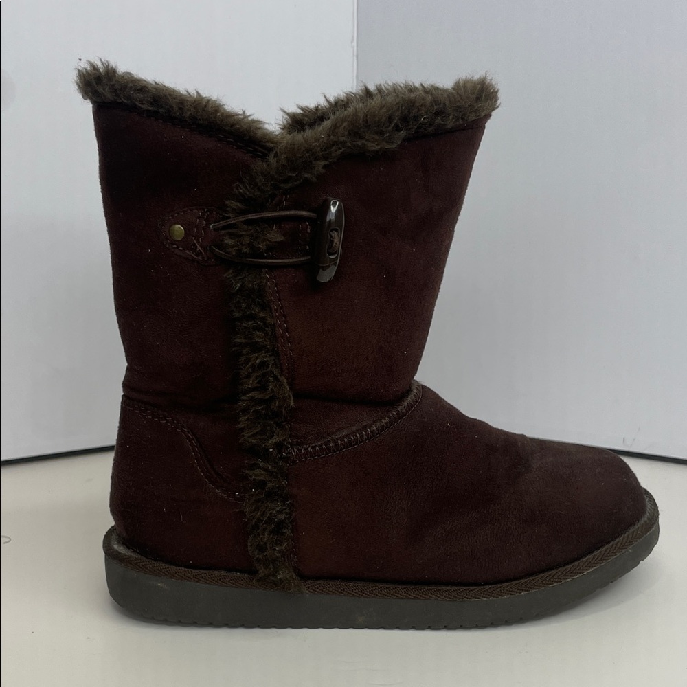 Airwalk Dark Brown Fur-Lined‎ Ankle Boots Excellent Condition